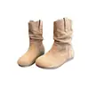 Nuevas Botas Birkenstock para Mujer, Otoño e Invierno 2025 Nuevas Súper Populares Forradas de Lana Versátiles Cómodas Botas Cortas de Tacón Grueso Botas de Moda