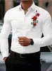 Camisa de manga larga con bloques de color para hombre transfronteriza, top casual, atuendo de negocios para hombre