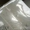 Diretamente da fábrica: Novos adesivos de bambu estilo chinês prensados a frio com efeito em relevo tridimensional, apresentando um acabamento brilhante, translúcido e à prova d'água que resiste a manchas