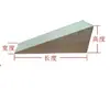 Tapón de Madera Triangular Cabeza Grande Cuña de Madera Anticorrosión Sitio de Construcción Instalación de Puertas y Ventanas Cuña de Madera ALC Tapón de Madera Punta de Madera Bloque de Madera Xiao
