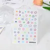 Rosa Nuevo color japonés cinco puntas pegatinas para uñas Flor Red popular lindo cinco puntas pegatinas para uñas