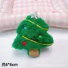 Muñeco de Peluche Navideño de Dibujos Animados Colgante Pequeño Muñeco de Nieve Árbol de Navidad Broche para Ropa Zapatos y Sombreros Accesorios de Decoración para Bolsos Mercancía al por Mayor
