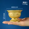 Ocho Auspiciosas Tazón de Suministro de Agua Tallado para Interior del Hogar Taza de Suministro de Agua de Cobre 7 para Taza de Agua Bendita Taza Purificadora de Agua del Dios de la Riqueza Adornos de Escritorio