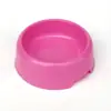 Tigela pequena redonda para pet, tigela para cachorro, tigela para gato, suprimentos universais para animais de estimação, tigela única de plástico para água potável para gatos e cães