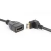 Cable Adaptador Minihdmi Codo Abajo Minihdmi Macho a HDMI Hembra Conexión Teléfono Móvil Tableta Cable de Datos para TV
