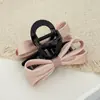Pinza para el Cabello de Lazo Tridimensional Estilo Coreano para Mujer, Dulce y Elegante, Pinza de Garra Versátil, Pinza de Cola de Caballo Moderna y Suave para la Parte Posterior de la Cabeza
