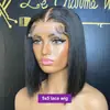 Pelucas de Cabello Humano Bob Recto Hueso 12A Vietnamita Peluca con Frontal de Encaje Set