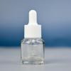 Frasco Gotero de Vidrio para Esencia de 15/30 ml, Frasco de Hombros Inclinados, Solución Original Transparente Esmerilada, Práctico Frasco para Líquido de Esencia