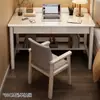 Escritorio de Madera Maciza Estilo Chino para Uso Doméstico en el Dormitorio con Cajones, Escritorio de Oficina de Computadora Multifuncional Engrosado, Mueble Escritorio para Estudiantes