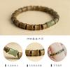 Pulseras de Sándalo Verde para Hombres y Mujeres, Cuentas de Sándalo para Jugar, Pulseras de Jade Hetian para Prosperidad y Avance