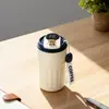 Taza de Café Personalizada con Pantalla de Temperatura Inteligente, Taza Aislada de Acero Inoxidable 304 con Asa, Taza Portátil de Alta Apariencia para Beber Directamente para Hombres y Mujeres