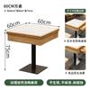 Juegos de Mesas y Sillas de Madera Maciza para Cadenas de Restaurantes, Asientos de Cabina para Restaurantes Cafetería, Tienda de Fideos, Tienda de Fideos de Arroz, Mesas y Sillas de Comedor para Uso Comercial