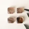 Bloque Crudo de Cristal Natural Forma Geométrica Cubo Piedra Suelta Maceta Acuario Piedra de Paisajismo Piedra para Vino Helado Gránulos Cuadrados