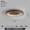 Luminária de Teto Redonda Moderna Medieval Minimalista Luxo Leve para Sala de Estar Cor de Noz Lâmpadas de Alto Padrão para Quarto Estudo