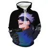 Abrigo de Manga Larga para Hombre Otoño Animación Impresión Digital 3D Sudadera Casual para Hombre y Mujer Traje de Béisbol Sudadera con Capucha