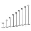 Barra de Secado de Ropa de Acero Inoxidable, Soporte Colgante Sólido Engrosado, Base con Brida para Balcón, Mueble Especializado