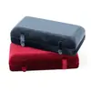 Caja Redonda Doble Broche de Terciopelo a Prueba de Polvo para Anillos Piedras Sueltas Empaque para Joyería Colgantes Almacenamiento Exhibición Empaque