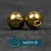 Botões Metálicos Totalmente de Cobre para Cheongsam e Hanfu, Botões Redondos Gravados a Laser, Contas Decorativas Estilo Chinês Vintage com Padrão de Nuvens