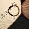 Pulsera Nueva de Estilo Chino con Cuentas de Madera Natural de Ala de Pollo Diseño Nicho Femenino Enviar Pulsera de Novia Pulsera Antigua Prohibida