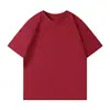 Nova Camiseta Lisa de Verão com Gola Redonda e Manga Curta Masculina Solta Tamanho Plus Size Manga Meia Camada Base Suporte LOGO Bordado Comércio Exterior
