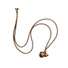 Original Exquisito Gourd de Goteo de Aceite Micro-Pavimentado con Circonita Collar de Trébol de Cuatro Hojas Accesorios para Mujer Lujo Accesible Nicho Cadena de Suéter de Gama Alta