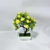 Bonsái de Flores Falsas de Espuma Simulada para Escritorio de Sala de Estar en Casa, Planta Artificial Estilo Chino Pequeña en Maceta, Producto de Venta Caliente Transfronteriza del Fabricante