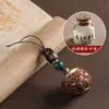Sándalo Verde Estilo Antiguo Calado Bolita de Sachet Pastilla de Incienso Llavero de Coche Colgante Portátil Cadena de Teléfono Móvil Colgante Colgante