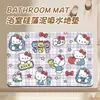 Alfombra de Barro de Diatomeas para Baño de Dibujos Animados Hello Kitty Felpudo Absorbente para Puerta de Inodoro Felpudo para Entrada Felpudo para Inodoro