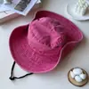 Sombrero de pescador extragrande para adulto, ala ancha, sombrero para el sol para senderismo al aire libre, sombrero de mezclilla lavable, versátil