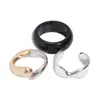 Pulsera de Superficie Fotosensible Metálica Europea y Americana con Apertura Redonda Geométrica de Cruz Simple y Versátil Elegante de Gama Alta Joyería de Mano Transfronteriza