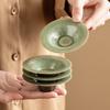 Posavasos Estrella Verde Cambio de Horno de Fábrica Alfombrilla Antideslizante Aislante de Calor Simple Retro Soporte para Taza de Té Soporte para Té Alfombrilla para Té Accesorios para Ceremonia del Té