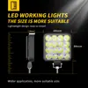 Luz LED de Trabajo para Coche Mini Cuadrada 16 Luces 48W Luz Auxiliar de Conducción Faro Modificado Foco Cabeza