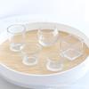Copo Criativo para Vela de Aromaterapia Porta-Vela de Vidro Casa Copo Transparente para Vela com Tampa Copo Porta-Vela Romântico para Interior