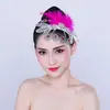 Jiaozhou Yangko tocado abanico apertura danza plaza danza cuadrada tocado de plaza danza clásica folclórica latina actuación de danza cuadrada por Mai Taibao