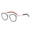 Nuevo marco de gafas artístico retro de cero presión de moda para hombre de metal antideslizante ultraligero para mujer miopía marco de gafas anti luz azul