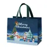 Bolsa de Natal Não Tecida Spot 2025 Personalizada Laminada Grande Sacola de Compras Sacola de Embalagem Sacola de Presente Atacado