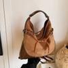 Bolsa de Camurça Grande Capacidade Casual Transfronteiriça para Mulheres 2026 Nova Mochila de Trabalho Bolsa de Ombro Transversal Multiuso