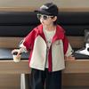 Chaqueta para Niños, Nuevo Estilo Primavera y Otoño 2026, Cortavientos Infantil Fresco y Elegante con Capucha, Tendencia en Gabardina Infantil de Otoño
