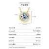 Collar de Burbujas Pequeñas Estilo Influencer de Tiktok Chapado en Oro de 14K Colgante de Moissanita Color D Lujo Simple Alternativo Venta al por Mayor