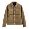 [Fábrica de Origen] Chaqueta Nueva de Gamuza para Hombre, Moda para Hombre Estilo de Lujo de Gama Alta Ropa de Cuero de Gamuza para Hombre
