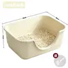 Bandeja para Gatos Extra Grande, Bandeja para Arena de Gato Ultra Gruesa, Antisalpicaduras, Elevada, Bandeja para Arena de Gato Extra Grande para Maine Coon, Bandeja para Gatos Abierta