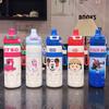 Copo Térmico Duplo Morango Urso para Crianças Meninas Aço Inoxidável 316 Copo Portátil com Canudo para Estudantes Levar para a Escola