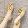 Pantuflas de Mujer de Moda Tendencia Caliente 2026 Verano Nuevas Pantuflas Antideslizantes para Exteriores Nuevo Estilo Chino Pantuflas sin Cordones para Mujer