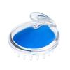 Champú Transparente de Cristal de Color Cabezal de Silicona Masajeador Cuero Cabelludo Champú Doble Uso Seco y Húmedo Peine Activador de Meridianos