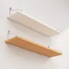 Estante de almacenamiento de pared sin perforaciones, partición de pared montada en la pared junto a la cama, decoración de pared para sala de estar, estante para router, estantería de pared