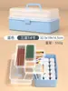 Caja de herramientas para estudiante de arte almacenamiento de pintura hardware plegable para pintura china pintura Estudiantes de primaria primer grado polvo