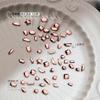 Mini Zapatos Planos Blancos de Suela Especial Forma de Diamante Cálido Elfo Mismo Estilo Celebridad de Internet Super Brillantes Hada Aurora Corazón Uñas Arte Joyería