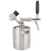 Frasco de Vinho de Aço Inoxidável 304/Garrafa de Cerveja de Aço Inoxidável/Recipiente de 2 Litros para Cerveja Caseira Barril de Cerveja de 2L com Tampa Rosqueada
