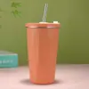 Copo de café criativo em prisma de aço inoxidável 304, copo de água simples de grande capacidade, com aparência elegante, palito de aço inoxidável de luxo leve, Copo