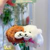 Jinnew Original Peluche Magnético Llavero Colgante de Animal Pequeño, Lindo Colgante Pequeño para Mejores Amigos y Parejas